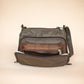 The Real McCaul Handbags Annette HandBag - Large - Cowhide - Dark Brown Australian Made Australian Owned Made in Australia Handbag- Large Annette Bag Genuine Leather