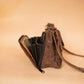 The Real McCaul Handbags Annette HandBag - Large - Cowhide - Premium Marble Brown Australian Made Australian Owned Made in Australia Handbag- Large Annette Bag Genuine Leather
