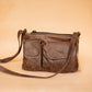 The Real McCaul Handbags Annette HandBag - Large - Cowhide - Premium Marble Brown Australian Made Australian Owned Made in Australia Handbag- Large Annette Bag Genuine Leather