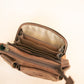The Real McCaul Handbags Annette HandBag - Small - Cowhide - Premium Marble Brown Australian Made Australian Owned Women's HandBags- Made in Australia Kangaroo & Cowhide Leather