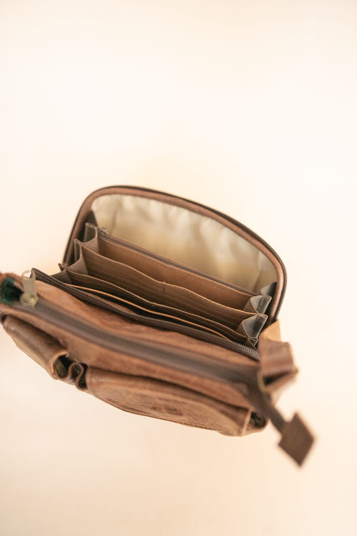 The Real McCaul Handbags Annette HandBag - Small - Cowhide - Premium Marble Brown Australian Made Australian Owned Women's HandBags- Made in Australia Kangaroo & Cowhide Leather