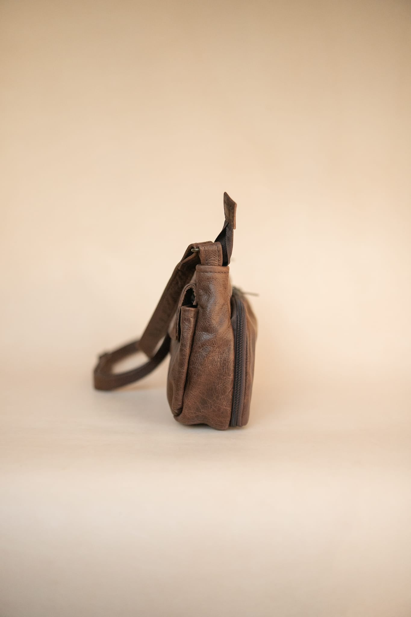 The Real McCaul Handbags Annette HandBag - Small - Cowhide - Premium Marble Brown Australian Made Australian Owned Women's HandBags- Made in Australia Kangaroo & Cowhide Leather