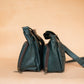 The Real McCaul Handbags Annette HandBag - Small - Kangaroo - Juniper Green Australian Made Australian Owned Made in Australia Handbag- Small Annette HandBag Crossbody Bag Genuine Kangaroo Leather