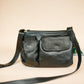 The Real McCaul Handbags Black Premium Annette HandBag - Small - Kangaroo Australian Made Australian Owned Made in Australia Handbag- Small Annette HandBag Crossbody Bag Genuine Kangaroo Leather