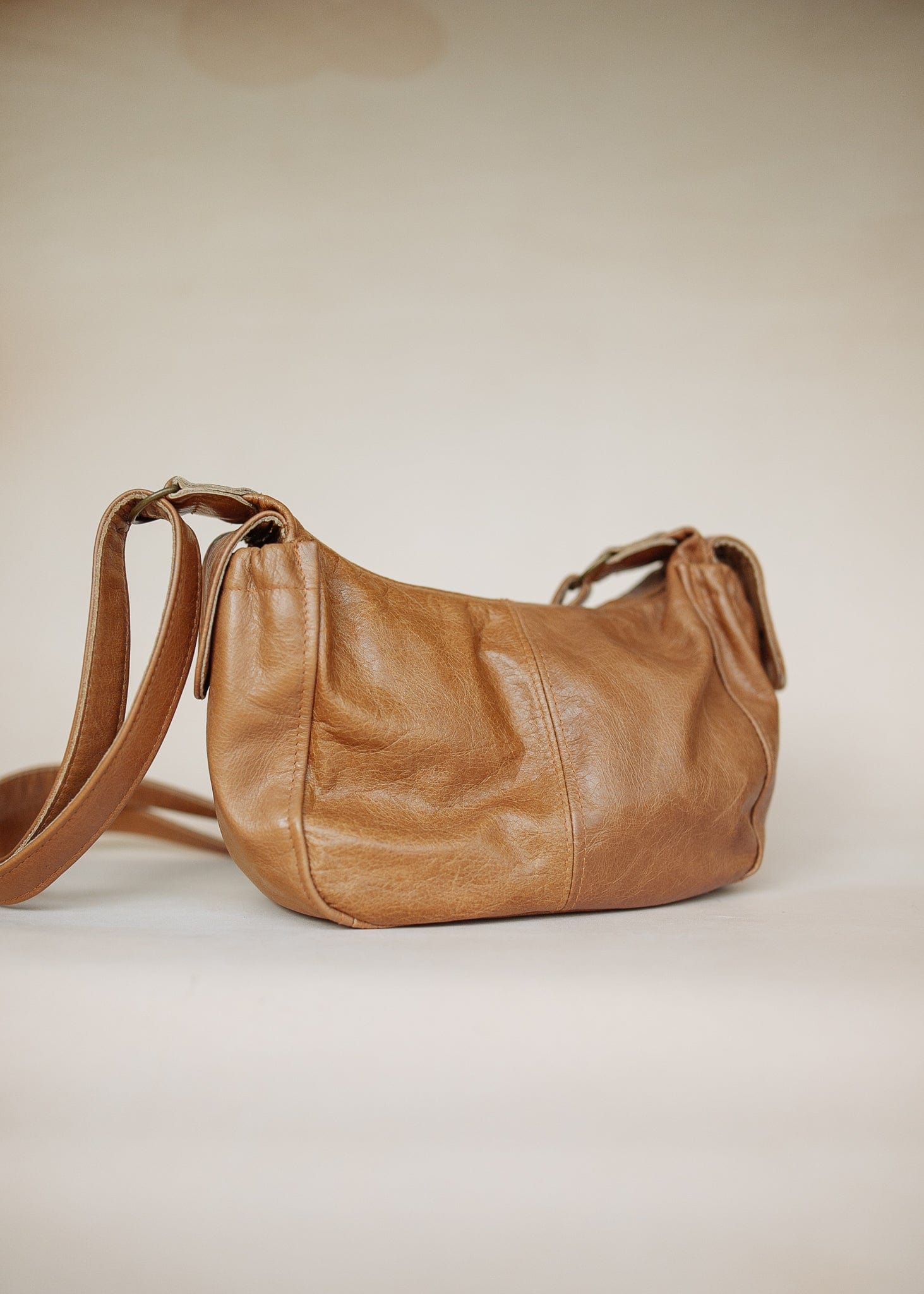 The Real McCaul Handbags The Faye Bag - Tan Australian Made Australian Owned Made in Australia Handbag- Faye Crossbody Shoulder Bag Genuine Leather
