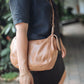 The Real McCaul Handbags The Faye Bag - Tan Australian Made Australian Owned Made in Australia Handbag- Faye Crossbody Shoulder Bag Genuine Leather
