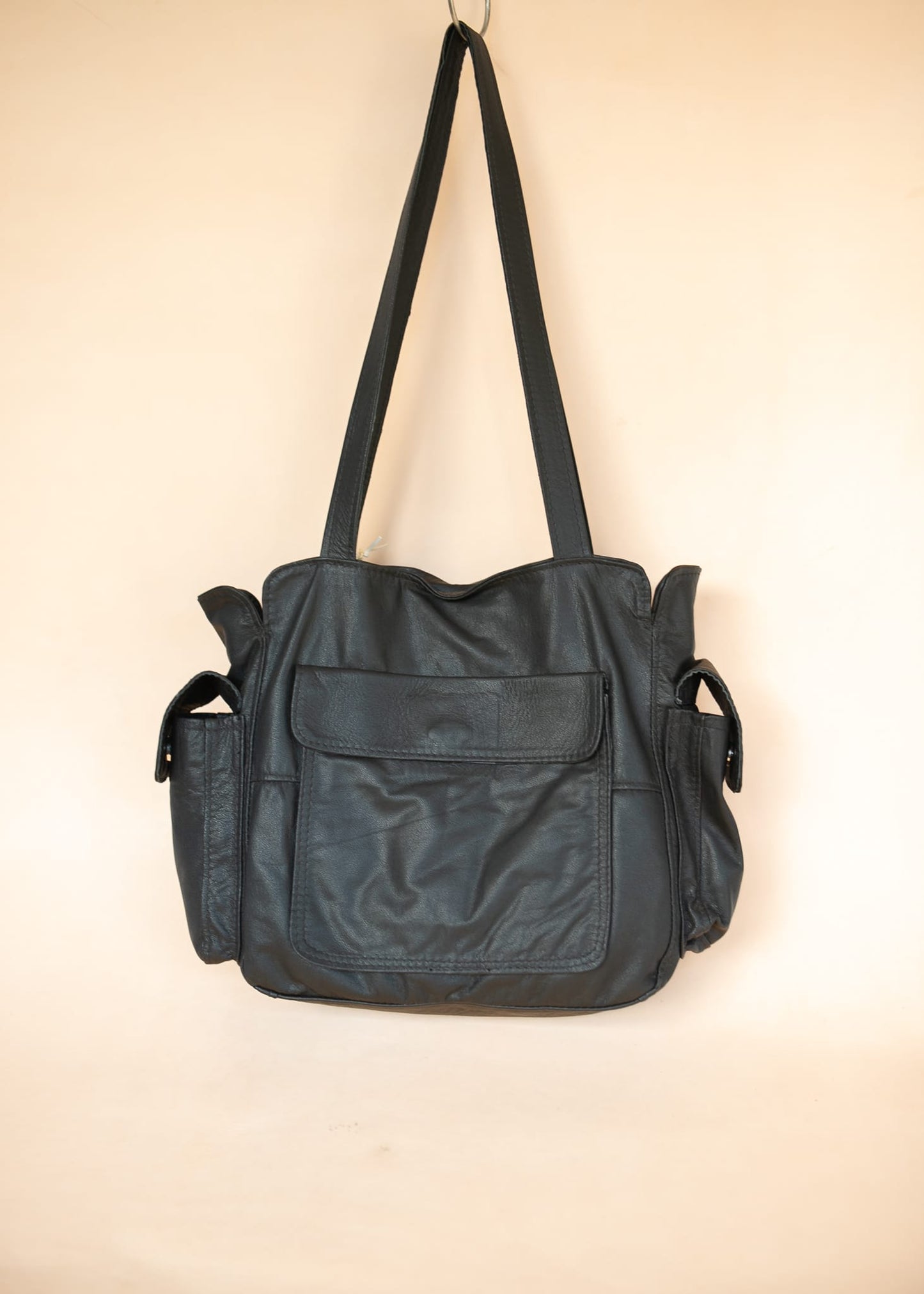 The Real McCaul Handbags The Polly Tote Handbag - Cowhide Australian Made Australian Owned Partition Leather Handbag- Kangaroo & Cowhide Australian Made