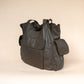 The Real McCaul Handbags The Polly Tote Handbag - Cowhide Australian Made Australian Owned Partition Leather Handbag- Kangaroo & Cowhide Australian Made