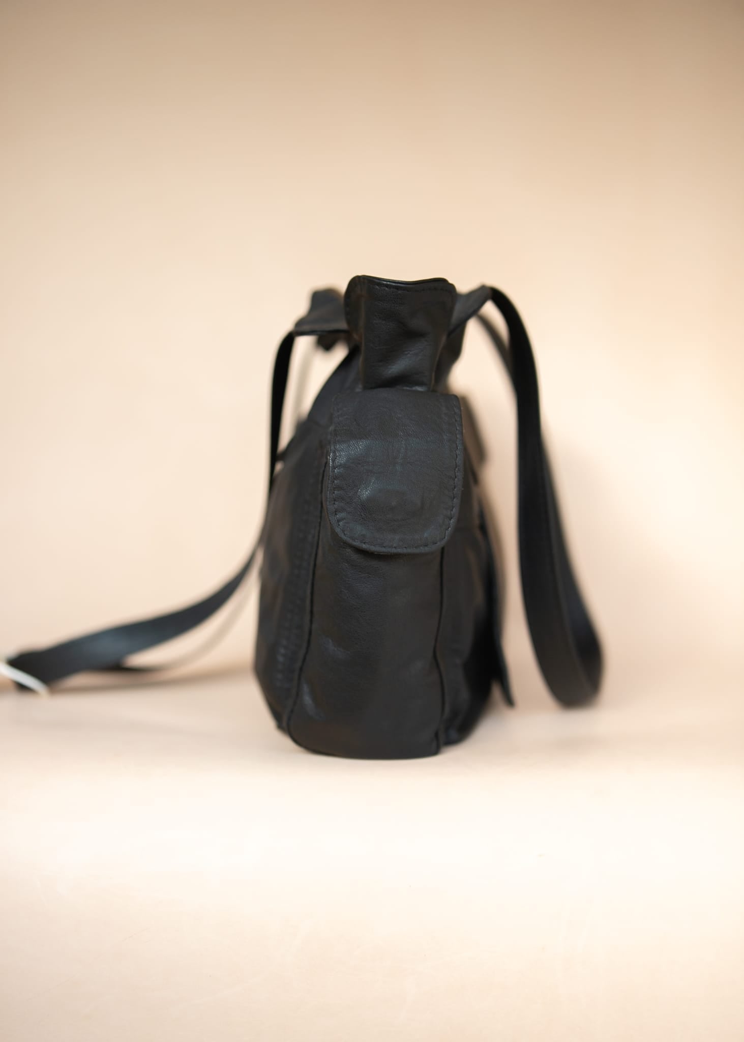 The Real McCaul Handbags The Polly Tote Handbag - Cowhide Australian Made Australian Owned Partition Leather Handbag- Kangaroo & Cowhide Australian Made