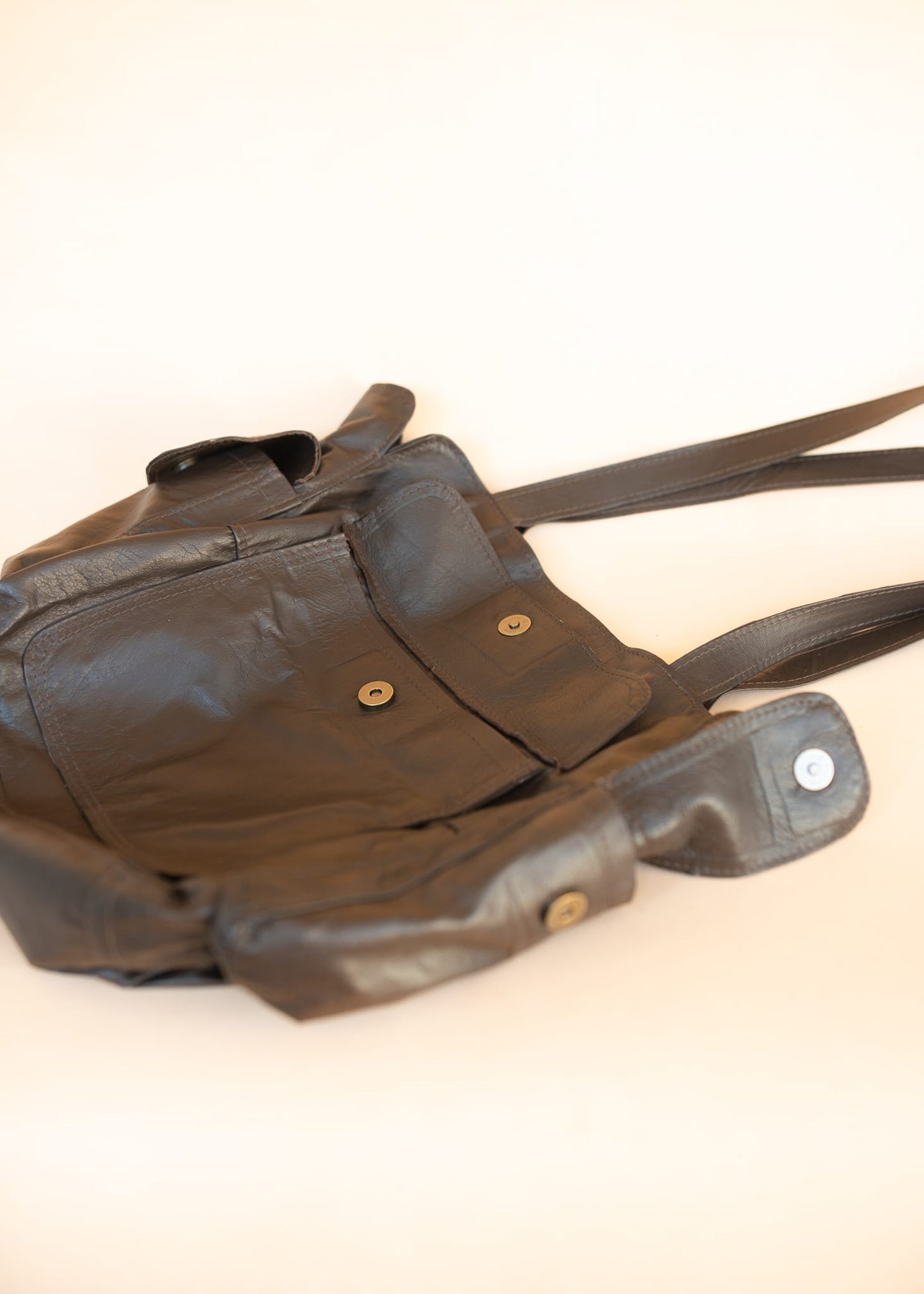 The Real McCaul Handbags The Polly Tote Handbag - Premium Kangaroo Australian Made Australian Owned Partition Leather Handbag- Kangaroo & Cowhide Australian Made