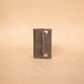 The Real McCaul Keyring Chocolate Brown Traditional Key Case Wallet Australian Made Australian Owned Tri-Pocket Leather Pouch 