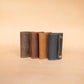 The Real McCaul Keyring Traditional Key Case Wallet Australian Made Australian Owned Tri-Pocket Leather Pouch 