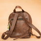 The Real McCaul Leathergoods Back Packs The Annie Backpack - Large - Cowhide - Premium Marble Brown Australian Made Australian Owned Leather Backpacks Made in Australia