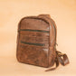 The Real McCaul Leathergoods Back Packs The Annie Backpack - Large - Cowhide - Premium Marble Brown Australian Made Australian Owned Leather Backpacks Made in Australia