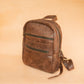 The Real McCaul Leathergoods Back Packs The Annie Backpack - Large - Cowhide - Premium Marble Brown Australian Made Australian Owned Leather Backpacks Made in Australia
