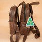 The Real McCaul Leathergoods Back Packs The Mini Annie Backpack - Cowhide - Premium Marble Brown Australian Made Australian Owned Leather Backpacks Made in Australia