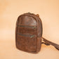The Real McCaul Leathergoods Back Packs The Mini Annie Backpack - Cowhide - Premium Marble Brown Australian Made Australian Owned Leather Backpacks Made in Australia