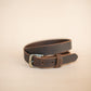 The Real McCaul Leathergoods Belts Legacy Casual Belt 25mm - Rustic Brown Australian Made Australian Owned Solid Leather Men's Belt - Handmade in Australia - Brass Buckle