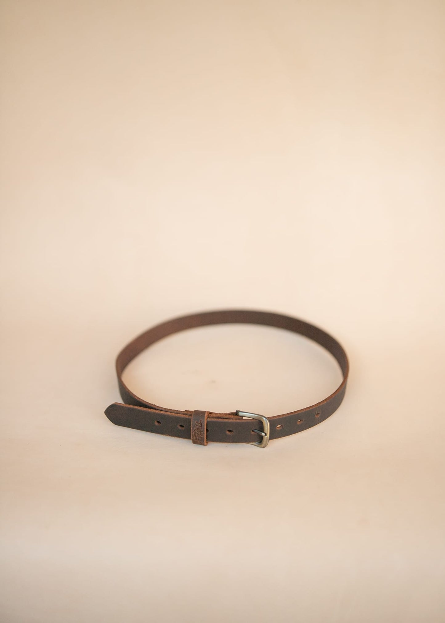 The Real McCaul Leathergoods Belts Legacy Casual Belt 25mm - Rustic Brown Australian Made Australian Owned Solid Leather Men's Belt - Handmade in Australia - Brass Buckle