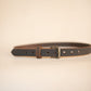 The Real McCaul Leathergoods Belts Legacy Casual Belt 25mm - Rustic Brown Australian Made Australian Owned Solid Leather Men's Belt - Handmade in Australia - Brass Buckle