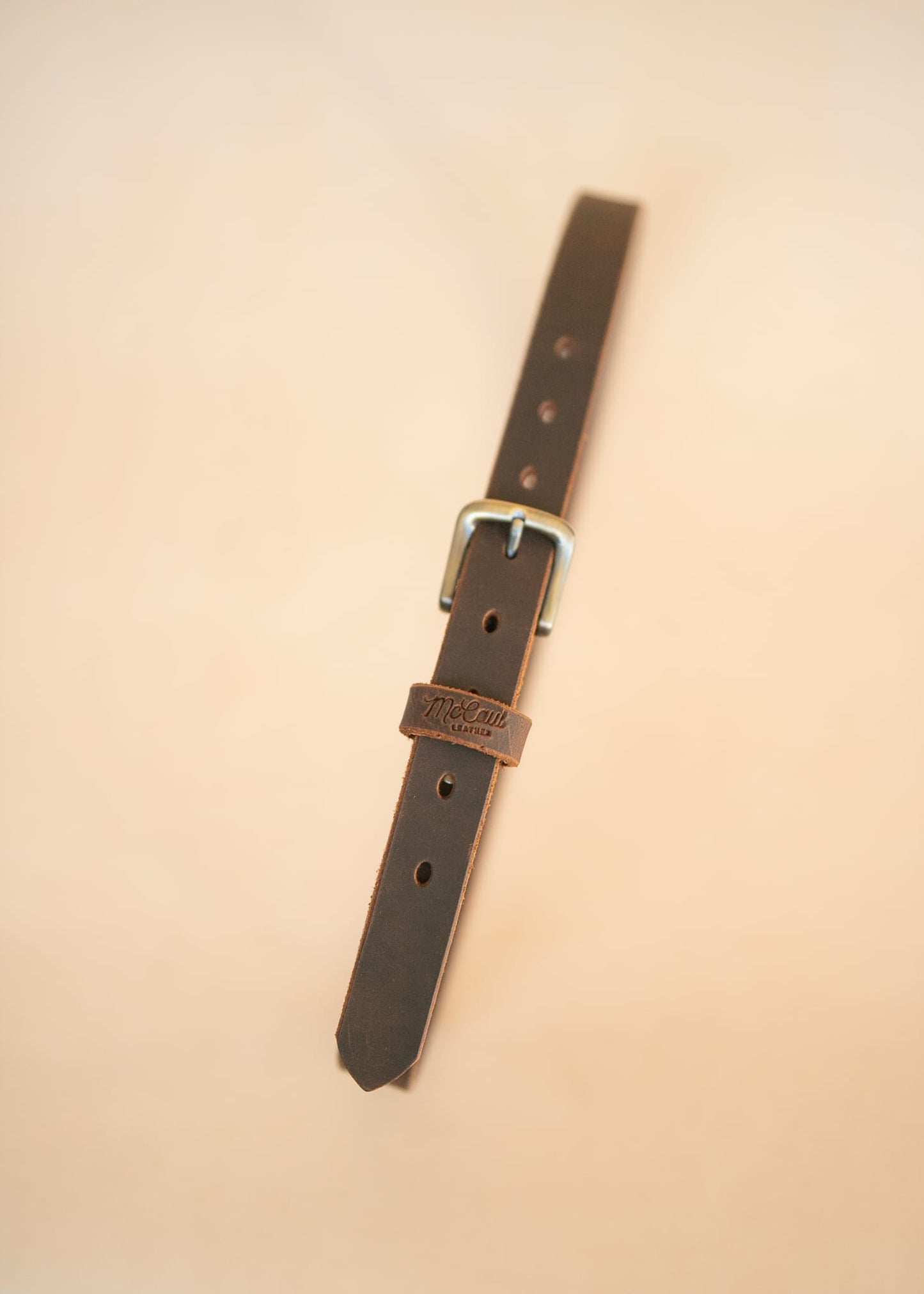 The Real McCaul Leathergoods Belts Legacy Casual Belt 25mm - Rustic Brown Australian Made Australian Owned Solid Leather Men's Belt - Handmade in Australia - Brass Buckle