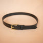 The Real McCaul Leathergoods Belts Legacy Casual Belt 32mm - Black Australian Made Australian Owned Solid Leather Men's Belt - Handmade in Australia - Brass Buckle