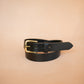 The Real McCaul Leathergoods Belts Legacy Casual Belt 32mm - Black Australian Made Australian Owned Solid Leather Men's Belt - Handmade in Australia - Brass Buckle