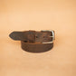 The Real McCaul Leathergoods Belts Legacy Casual Belt 38mm - Rustic Brown Australian Made Australian Owned Solid Leather Men's Belt - Handmade in Australia - Rustic Brown - Brass Buckle