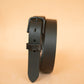 The Real McCaul Leathergoods Belts Midnight Legacy Belt 32mm - Black Australian Made Australian Owned Solid Leather Men's Belt - Handmade in Australia - Brass Buckle