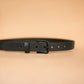 The Real McCaul Leathergoods Belts Midnight Legacy Belt 32mm - Black Australian Made Australian Owned Solid Leather Men's Belt - Handmade in Australia - Brass Buckle