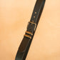 The Real McCaul Leathergoods Belts Plain 38mm Belt - Double Keeper - Black Australian Made Australian Owned Genuine Solid Cowhide Leather Belt - Handmade in Australia