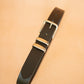The Real McCaul Leathergoods Belts Plain 38mm Belt - Double Keeper - Black Australian Made Australian Owned Genuine Solid Cowhide Leather Belt - Handmade in Australia