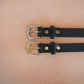 The Real McCaul Leathergoods Belts Plain Narrow 25mm Belt - Black Australian Made Australian Owned Australian Made 25mm Narrow Leather Belt - Tan
