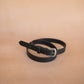 The Real McCaul Leathergoods Belts Plain Narrow 25mm Belt - Black Australian Made Australian Owned Australian Made 25mm Narrow Leather Belt - Tan