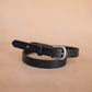 The Real McCaul Leathergoods Belts Plain Narrow 25mm Belt - Black Australian Made Australian Owned Australian Made 25mm Narrow Leather Belt - Tan