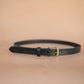 The Real McCaul Leathergoods Belts Plain Narrow 25mm Belt - Black Australian Made Australian Owned Australian Made 25mm Narrow Leather Belt - Tan