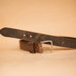 The Real McCaul Leathergoods Belts Silver / 72cm/28” (for pants size 24”) Legacy Casual Belt 38mm - Rustic Brown Australian Made Australian Owned Solid Leather Men's Belt - Handmade in Australia - Rustic Brown - Brass Buckle