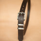 The Real McCaul Leathergoods Belts Stitched Dress Belt 38mm - Dark Brown Australian Made Australian Owned Australian Made Solid Leather Full Grain Rancher Belt- Black