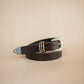 The Real McCaul Leathergoods Belts The Dandy Belt - 30mm - Dark Brown Australian Made Australian Owned Genuine Leather Western Women's Belt - 30mm - Fancy Buckle