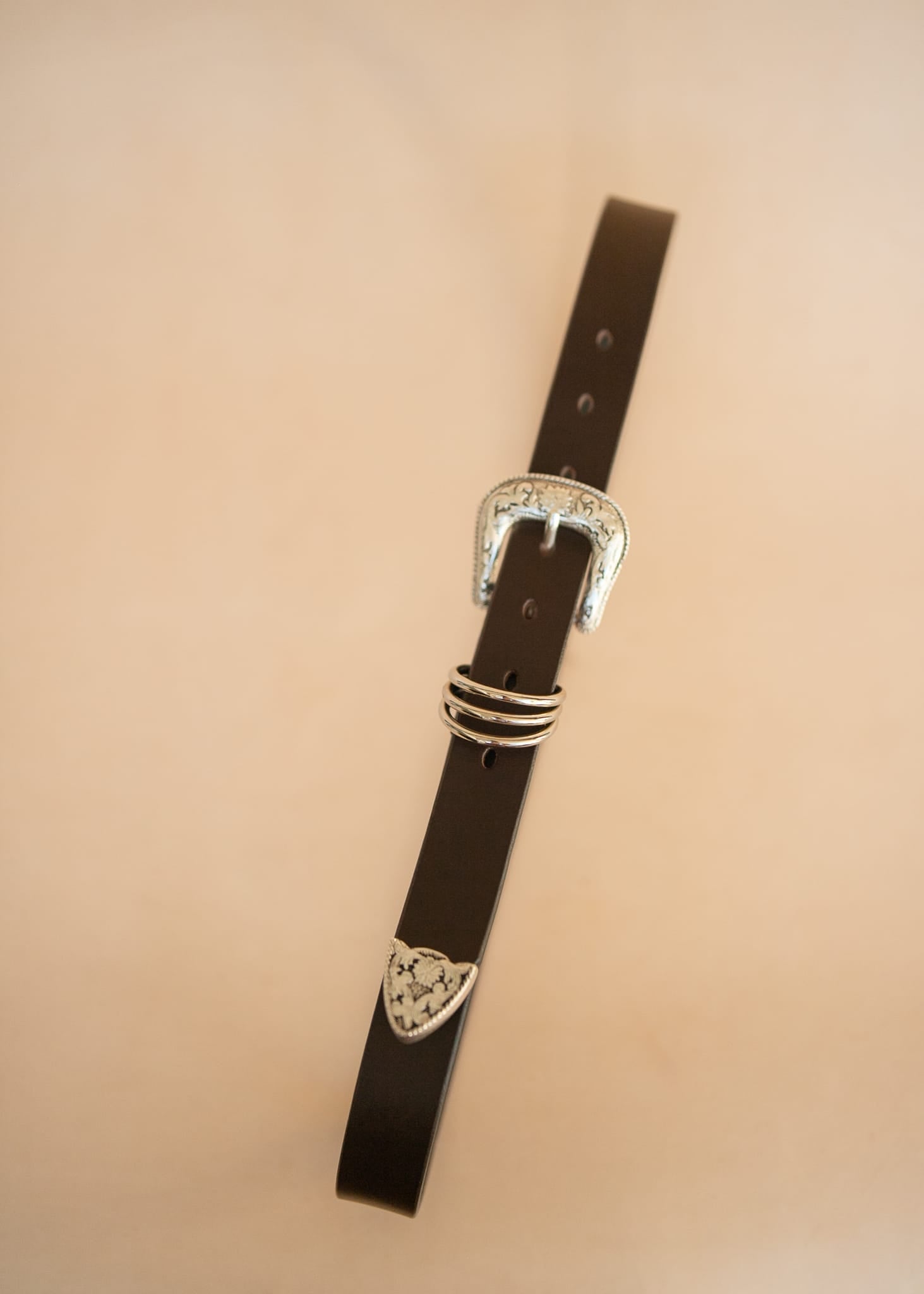 The Real McCaul Leathergoods Belts The Dandy Belt - 30mm - Dark Brown Australian Made Australian Owned Genuine Leather Western Women's Belt - 30mm - Fancy Buckle