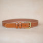 The Real McCaul Leathergoods Belts The Danny Belt 38mm - Tan Australian Made Australian Owned Australian Made Solid Leather Full Grain Rancher Belt with Solid Brass - Natural