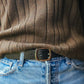 The Real McCaul Leathergoods Belts The Faridah Belt Australian Made Australian Owned Solid Leather Men's Belt - Handmade in Australia - Brass Buckle
