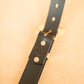 The Real McCaul Leathergoods Belts Western Style Buckle Belt - 30mm - Black Australian Made Australian Owned Croc Embossed Genuine Leather Western Women's Belt - 30mm - Black
