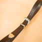 The Real McCaul Leathergoods Belts Western Style Buckle Belt - 30mm - Dark Brown Australian Made Australian Owned Croc Embossed Genuine Leather Western Women's Belt - 30mm - Black