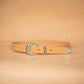 The Real McCaul Leathergoods Belts Western Style Buckle Belt - 30mm - Natural Australian Made Australian Owned Croc Embossed Genuine Leather Western Women's Belt - 30mm - Black