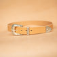 The Real McCaul Leathergoods Belts Western Style Buckle Belt - 38mm - Natural Australian Made Australian Owned Croc Embossed Genuine Leather Western Women's Belt - 30mm - Black