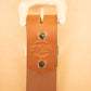 The Real McCaul Leathergoods Belts Western Style Buckle Belt - 38mm - Tan Australian Made Australian Owned Croc Embossed Genuine Leather Western Women's Belt - 30mm - Black