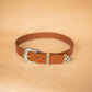 The Real McCaul Leathergoods Belts Western Style Buckle Belt - 38mm - Tan Australian Made Australian Owned Croc Embossed Genuine Leather Western Women's Belt - 30mm - Black