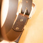The Real McCaul Leathergoods Belts Western Style Buckle Belt - 38mm - Vintage Brown Australian Made Australian Owned Croc Embossed Genuine Leather Western Women's Belt - 30mm - Black