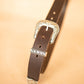 The Real McCaul Leathergoods Belts Western Style Buckle Belt - 38mm - Vintage Brown Australian Made Australian Owned Croc Embossed Genuine Leather Western Women's Belt - 30mm - Black